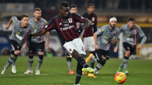 during the TIM Cup match between US Alessandria and AC Milan at Olimpico Stadium on January 26, 2016 in Turin, Italy.