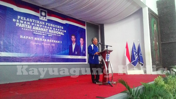 Pelantikan Pengerus Dewan Pimpinan Daerah Partai PAN Kab OKI (09/11/16)