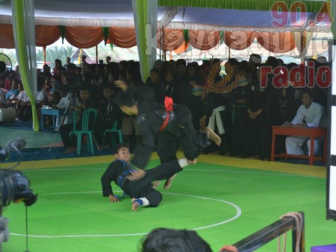 190 pendekar dari 11 perguruan silat di Kabupaten Ogan Komering (OKI) Adu Jurus.