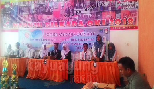 Lomba Cerdas Cermat Kepemiluan Tk. SMK/SMA Se-Kabupaten OKI.
